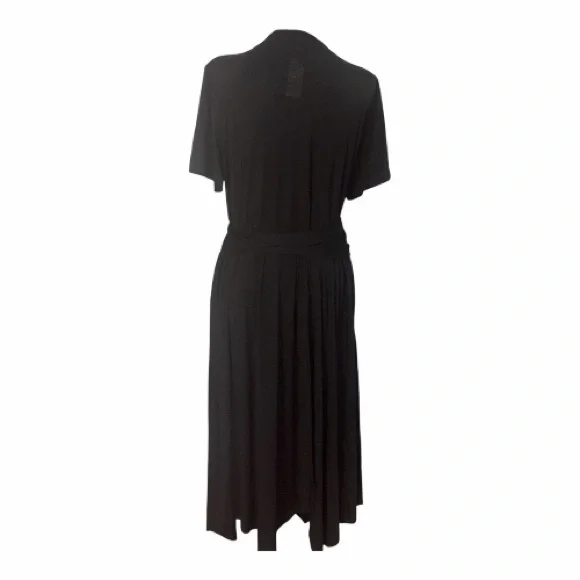 Lane Bryant Classic Black Tie-Waist Women’s Dress Size 14/16 - Picture 3 of 7